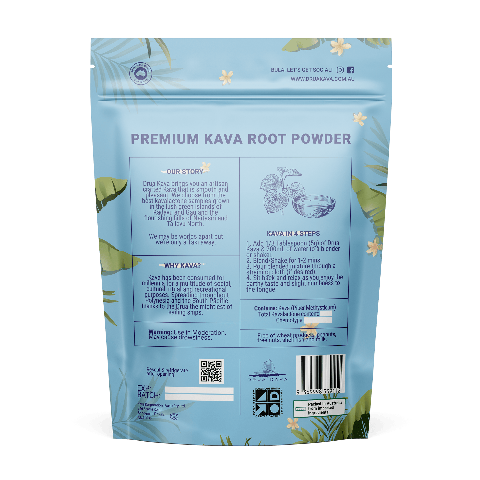 Drua Kava-Fiji -Micronized Traditional Powder - Kava Australia